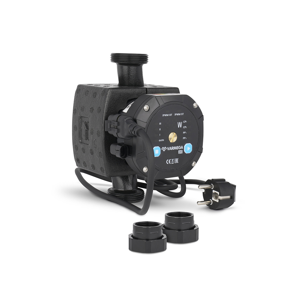 Энергоэффективныи циркуляционныи насос Varmega 2E с частотным регулированием, с гайками, кабелем и термоизоляцией — изображение 2